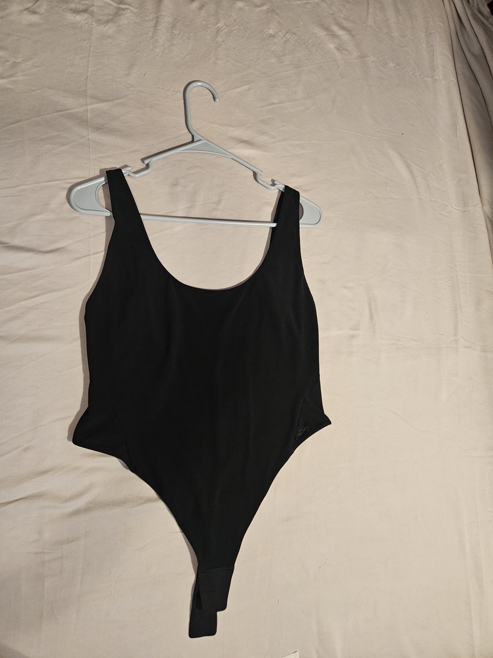 lululemon athletica Black Scoop-Back Bodysuit